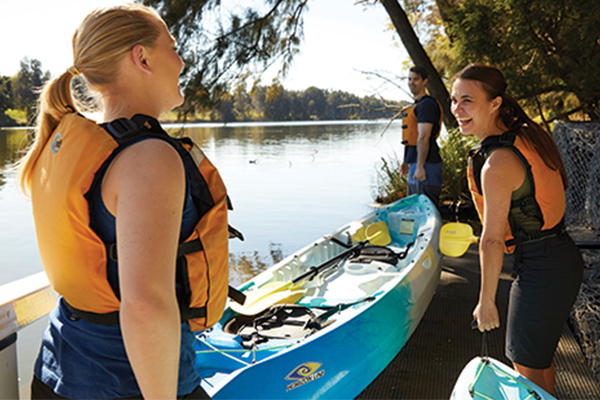 Three ways to get in the Nepean River